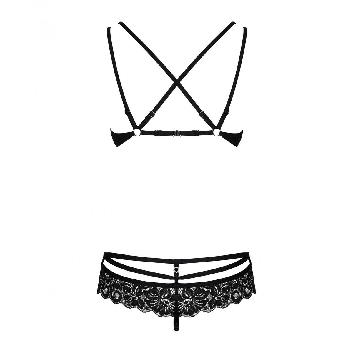 Set med underkläder Obsessive 860 Svart L/XL